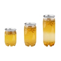 Bouteilles Transparentes en Plastique PET de 250 ml, Vides, pour Boissons, Jus, Bière, Soda, avec Couvercle Facile à Ouvrir en Aluminium pour Café et Vin