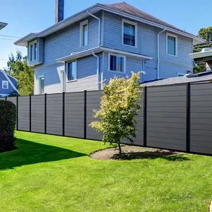 Clôture de jardin privé panneaux de clôture en bois composite en plastique pour l'extérieur 6 pieds x 6 pieds