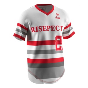 Vente en gros de maillots de baseball brodés pour hommes, uniformes de mode, chemises de baseball roses - Product Image 3