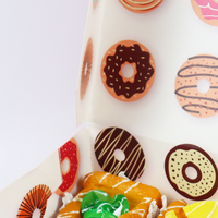 Boîte à donuts jetable en papier de qualité alimentaire, personnalisée avec logo et taille, pour la vente en gros de pâtisseries et de snacks