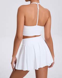 Falda de Tenis Plisada con Logotipo Personalizado para Mujer, Conjunto de Falda de Tenis Ligera con Bolsillo para Gimnasio - Product Image 6