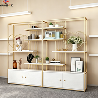 Étagère de rangement multifonctionnelle pour sol, vitrine de haute qualité, présentoir en fer forgé pour cosmétiques, idéal pour centres commerciaux et supermarchés