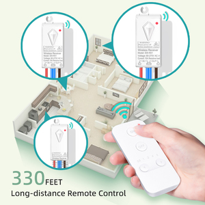 مفتاح إضاءة لاسلكي IP66 مقاوم للماء ، مفتاح إضاءة لاسلكي للقدمين ، مفتاح إضاءة جداري لاسلكي ، مفتاح تحكم عن بعد للعد التنازلي - Product Image 4