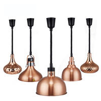 Lampe chauffante pour buffet commercial Gehong ABC-003 pour hôtel et restaurant, 250W, abat-jour infrarouge, contrôle automatique de la température