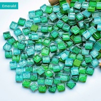 Mini-tuiles de mosaïque triangulaires en verre cristal (vitrifiées) en vrac pour l'art de la mosaïque DIY pour enfants, décoration maison et jardin, matériau sûr