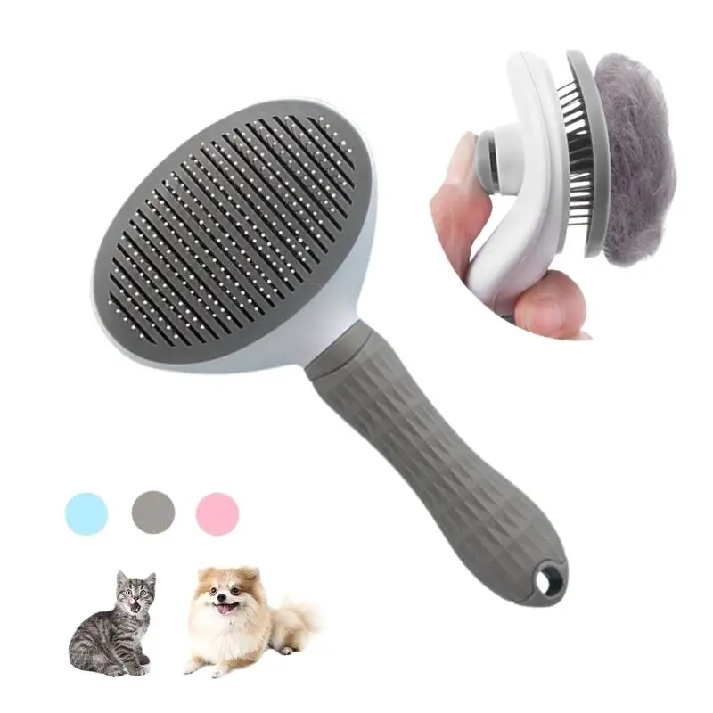 Dog Hair Remover Lược Cat Dog Lông Chải Chuốt Và Chăm Sóc Bàn Chải Cho Tóc Dài Tự Làm Sạch Pet Brush