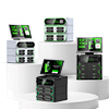 Station de banque d'énergie de location 6000mAh 24 emplacements Chargeurs rapides empilables intégrés Charge 4G Banques d'alimentation de vente Centrale électrique