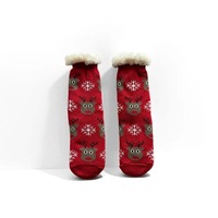 OEM ODM Service Crew Thermische Warme Niedliche Herzmuster Indoor Weihnachts-Lounge-Socken für Frauen Alltag