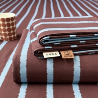 Ensemble de literie rayé pour la maison et l'hôtel, livraison directe, 100% coton, drap et taie d'oreiller brossés épais, ensemble de draps