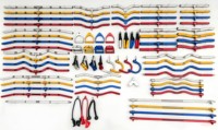 Barre de traction latérale large réglable en aluminium robuste Huyang HY-BS01 avec poignées pour exercices de dos, épaules et bras