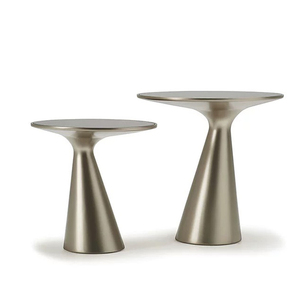 Personalizzato italiano di lusso moderno <span class=keywords><strong>rotondo</strong></span> tavolino da caffè in acciaio inox e <span class=keywords><strong>vetro</strong></span> <span class=keywords><strong>per</strong></span> la casa soggiorno tavolino mobili - Product Image 1