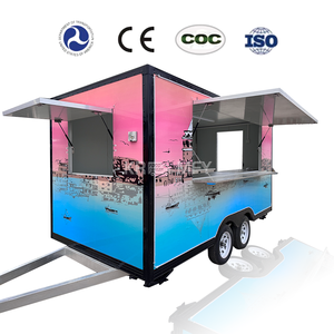 Camion de nourriture rapide de pizza de la Chine chariot mobile de nourriture de crème glacée de nourriture de vente chaude de la Chine - Product Image 2