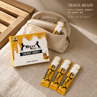 Compléments Nutritionnels Quotidiens, Miel Brut Naturel Pur en Stick, Sain, Sachet Individuel de 20g, Logo Personnalisé OEM