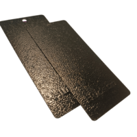 Revêtement en poudre polyester thermodurcissable multi-textures noir avec application par pulvérisation pour meubles métalliques, peinture de bateaux et quincaillerie