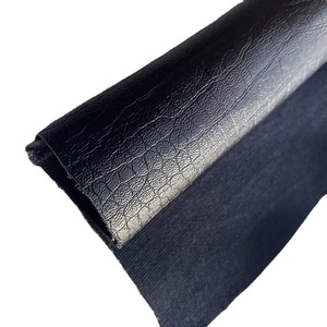 Patrón de cocodrilo Resistente al desgaste Impermeable <span class=keywords><strong>PU</strong></span> Cuero Resistente al moho Tela no tejida Parte inferior Ecológica Ropa de cuero - Product Image 6