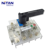 Interruptor Seccionador de Carga Transparente HGLB 160A 125A 4P con Fusible para Distribución de Energía Industrial, Interruptor Aislador NH
