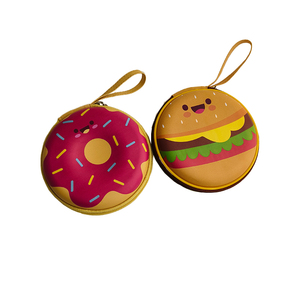 Bolsa de Almacenamiento Portátil a Prueba de Golpes con Diseño de Donut y Hamburguesa, Linda Bolsa de EVA para Accesorios, Venta al por Mayor 2025 - Product Image 1