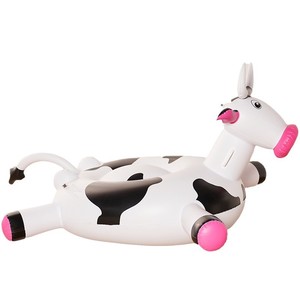 Line Friends - Bouée gonflable en forme de vache, transat de piscine, jouet aquatique en PVC pour adultes et enfants - Product Image 1
