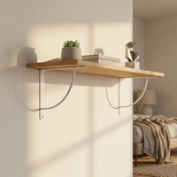 Support mural triangulaire décoratif moderne en fer blanc de qualité supérieure pour porte-serviettes de salle de bain et étagères à plantes de salon