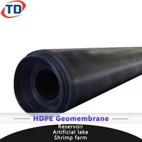Черные геомембраны для прудов с креветками: HDPE/LDPE пленка-вкладыш 1.5мм, 2мм; барьер от корней деревьев 1мм; геомембрана для плотин 1мм