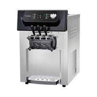 Machines à fabriquer de la crème glacée 22-28L/H, machine à crème glacée 3 saveurs, machine à crème glacée molle commerciale pour les entreprises, prix