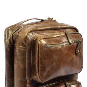 Customized High Quality Fashion <b>Leather</b> <b>Backpack</b> Bag New Arrival Lightweight Cowhide <b>Leather</b> <b>Backpack</b> - Product Image 4