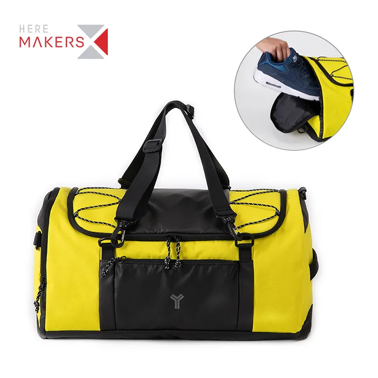 New Large Outdoor sports bag custom multi function sports duffle bag with shoes campartment duffle travel bag