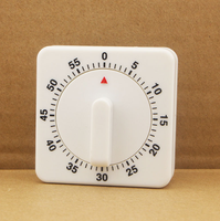 Minuteur de cuisine compact 60 minutes, minuteur mécanique avec rappel