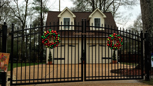 Cancello in Acciaio OEM ODM, Doppio Cancello Frontale a 5 Barre in Acciaio Corten, Cancello Motorizzato Certificato CE, Recinzione per Fattoria, Cancello Decorativo - Product Image 6