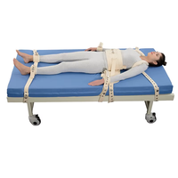 Lit couché réglable verrouillage magnétique contraintes ceinture de retenue psychiatrique ceinture de retenue médicale prisonnier équipement de Bondage complet du corps