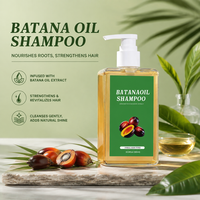 Crème nourrissante à l'huile de Batana biologique et au romarin, shampoing anti-frisottis 300ml en flacon pompe pour adultes, vente en gros, OEM, ODM, personnalisé