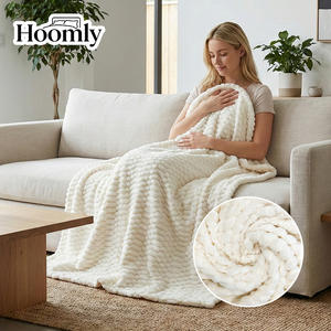 ผ้าห่มขนแกะเชอร์ปาสองด้าน Hoomly ขนาดสั่งทำพิเศษ หนานุ่ม อุ่นสบาย ปลอดภัยสำหรับเด็ก เหมาะสำหรับฤดูหนาว ใช้ในห้องนอน - Product Image 2