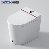 Ensemble WC Bidet Entièrement Automatique avec Siège Chauffant et Télécommande, Drainage S-Trap, Fixation au Sol, Vente en Gros