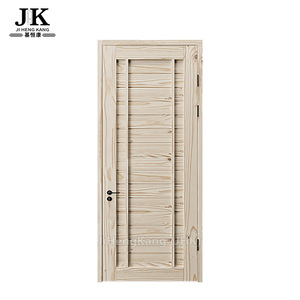 JHK-SM002 Puertas <span class=keywords><strong>de</strong></span> Entrada Exteriores Tradicionales <span class=keywords><strong>de</strong></span> Madera Maciza <span class=keywords><strong>de</strong></span> <span class=keywords><strong>Pino</strong></span> en Color Blanco y Dorado - Product Image 1