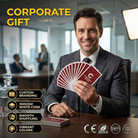Cartes à jouer promotionnelles personnalisées, cadeau d'entreprise, utilisation familiale, jeu de cartes de poker, publicité commerciale, vente en gros, couleur pleine