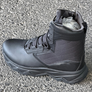 TSB78 Black PU Leather Outdoor <b>Boot</b> Waterproof All Seasons Mid Cut <b>Hiking</b> Shoe - Product Image 3