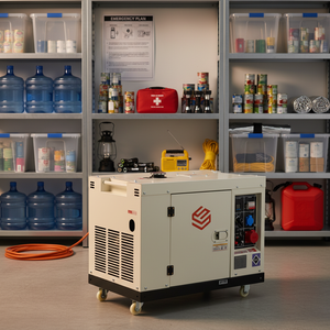 מכירת חיסול גנרטור דיזל שקט 10kVA 12kVA 8kVA עם מערכת העברת חשמל אוטומטית (ATS) לשימוש ביתי, גנרטורים אטומים לרעש 50/60 הרץ לגיבוי חשמל - Product Image 5