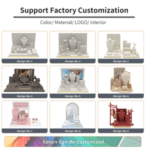 Ensemble <span class=keywords><strong>de</strong></span> présentoirs à <span class=keywords><strong>bijoux</strong></span> <span class=keywords><strong>de</strong></span> conception créative, vitrine <span class=keywords><strong>de</strong></span> bijouterie élégante, présentoirs à <span class=keywords><strong>bijoux</strong></span> - Product Image 4