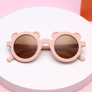 Simpatico cartone animato Lovely Kids <span class=keywords><strong>occhiali</strong></span> <span class=keywords><strong>da</strong></span> sole forma di orso cornice ragazze bambini <span class=keywords><strong>occhiali</strong></span> <span class=keywords><strong>da</strong></span> sole <span class=keywords><strong>occhiali</strong></span> <span class=keywords><strong>da</strong></span> <span class=keywords><strong>vista</strong></span> rotondi per ragazzo - Product Image 2