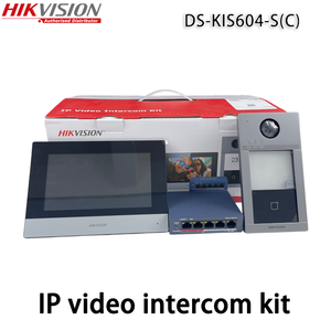 Kit Videocitofonico IP Hikvision DS-KIS604-S(C) per Villa con App Hik-Connect, Sistema Citofonico PoE con Scheda Hikvision Global - Product Image 1