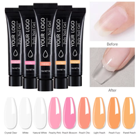 9 Couleurs Peach Fuzz Hema Free Builder Poly Nail Extension Gel Jelly Poly Gel Acrylique Ongles Extension Gel
