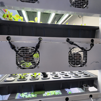 Système hydroponique de jardin intelligent d'intérieur compact: réservoir d'eau + lumières de culture LED pour la culture de légumes, de fruits et de fleurs
