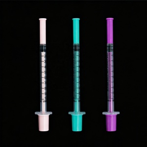 Siringa per Insulina Multicolore con Ago, Sterile, per Iniezione di Peptidi, Adatta per Erogazione Liquidi, 6mm, Colore Viola - Product Image 6