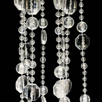 Lustre Art Déco de Luxe en Plastique de 10M pour Décoration Intérieure, avec Perles et Pendentifs Mobiles Attrape-Soleil pour Chambre de Fille, Vente en Gros