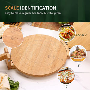 Prensa Giratoria de Bambú para Tortillera Mexicana Casera, Roti, Chapati, <span class=keywords><strong>Taco</strong></span>, Pataconera, Burritos y Masa - Product Image 3