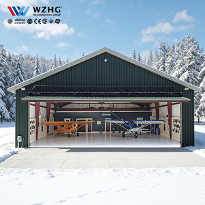 Hangar para Aviones con Estructura de Acero y Techo Arqueado, Precio Competitivo, Almacenamiento y Mantenimiento - Product Image 1