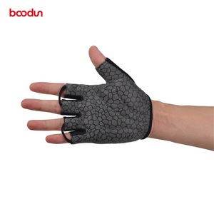 Bcodun Cycling Gloves <b>Half</b> Finger Shock Absorbing Non <b>Slip</b> Wear Resistant Bicycle Riding Gloves For Adults Unisex Silver Green - Product Image 3