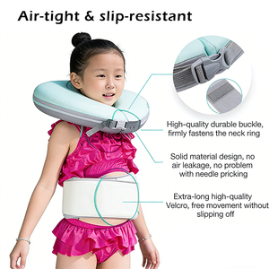 حلقة عائمة للرقبة من مادة EPE غير قابلة للنفخ، محمولة ومضادة للانقلاب، مع مشبك آمن، أداة مساعدة للسباحة للأطفال والمراهقين والبالغين - Product Image 4