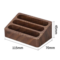 Support de bureau en bois de noyer et de hêtre, porte-stylo, presse-papiers, boîte de rangement pour cartes, cadeaux d'affaires