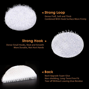 10 15 20Mm Tái Sử Dụng Dính Móc Và Vòng Lặp Chấm Hai Mặt Chấm Băng Vòng Tự Dính Nylon Móc Và Vòng Lặp Chấm Băng - Product Image 5